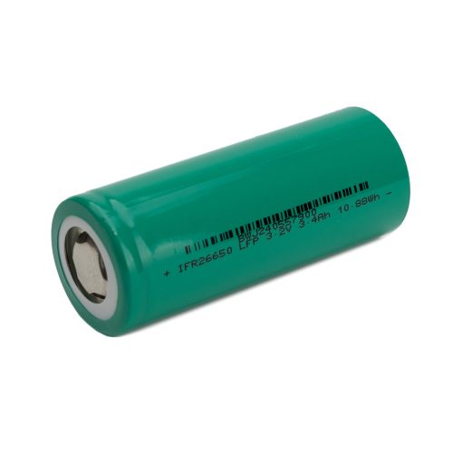 Real Cell IFR26650PE 3400 mAh LiFePO4 battery cell