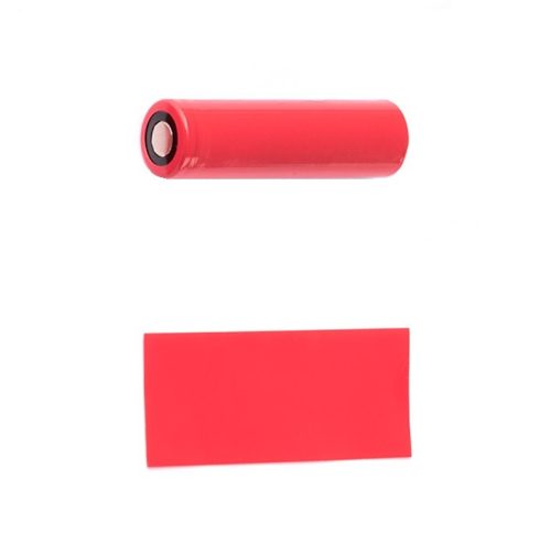 Heat shrink for 18650 battery cells (100 pcs, red)